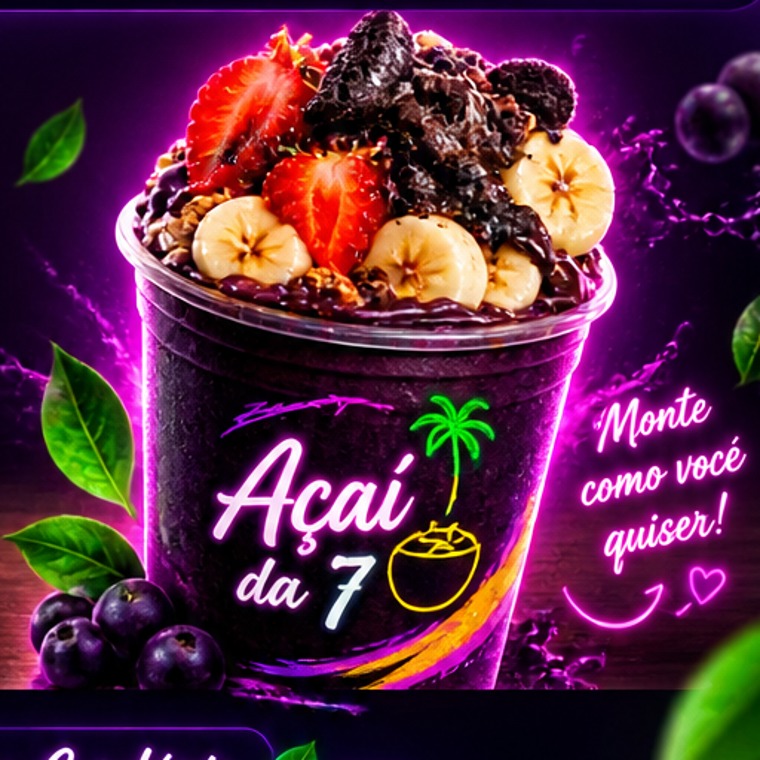 Copo de açaí Açaí da 7